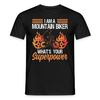Je suis un vététiste quel est votre - T-shirt homme - noir - Devant - AI Model Male 178 light (178cm)