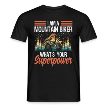Je suis un vététiste quel est votre - T-shirt homme - noir - Devant - AI Model Male 178 light (178cm)