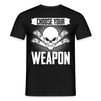 Cutting machine operator Lathe Chipper - Men's T-Shirt - black - Front - AI Model Male 178 light (178cm)