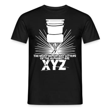 Machinist CNC Turner Milling Machine - Men's T-Shirt - black - Front - AI Model Male 178 light (178cm)
