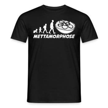 Mettbrötchen Mettigel Hackfleisch Mett - Männer T-Shirt - Schwarz - Vorne - AI Model Male 178 light (178cm)