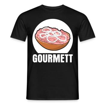 Mettbrötchen Gourmet Mettigel Mett - Männer T-Shirt - Schwarz - Vorne - AI Model Male 178 light (178cm)