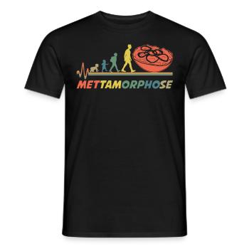 Mettbrötchen Hackfleisch Mett - Männer T-Shirt - Schwarz - Vorne - AI Model Male 178 light (178cm)