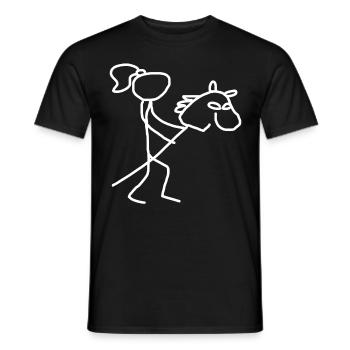 Hobby Horse Hobby Horsing - Men's T-Shirt - black - Front - AI Model Male 178 light (178cm)