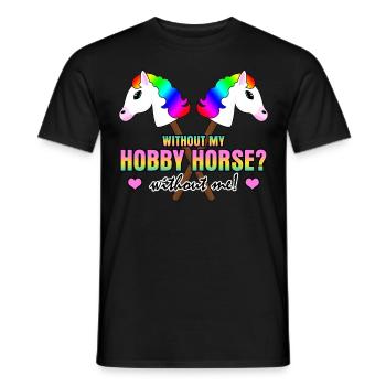 Hobby Horse drôle Joke Hobby Horsing - T-shirt homme - noir - Devant - AI Model Male 178 light (178cm)