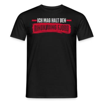 Urlaub am Ringkøbing in Dänemark - Männer T-Shirt - Schwarz - Vorne - AI Model Male 178 light (178cm)