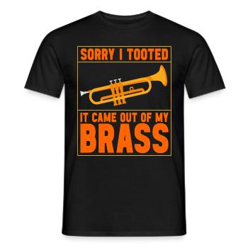 Trompete Trompetenspieler - Männer T-Shirt - Schwarz - Vorne - AI Model Male 178 light (178cm)