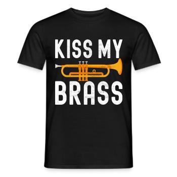 Trompete Trompetenspieler - Männer T-Shirt - Schwarz - Vorne - AI Model Male 178 light (178cm)