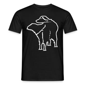 Golden Retriever de Behind Dog Dogs - T-shirt homme - noir - Devant - AI Model Male 178 light (178cm)