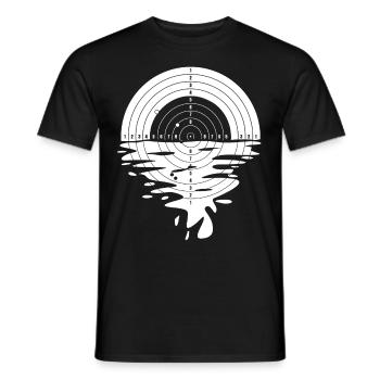 Sport shooter target shooting club - Men's T-Shirt - black - Front - AI Model Male 178 light (178cm)