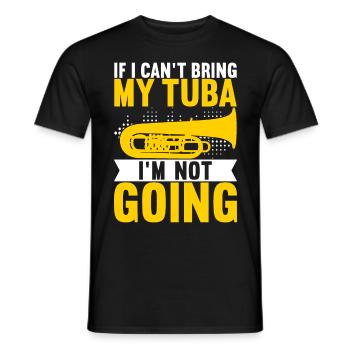 Tuba Tubist - Männer T-Shirt - Schwarz - Vorne - AI Model Male 178 light (178cm)