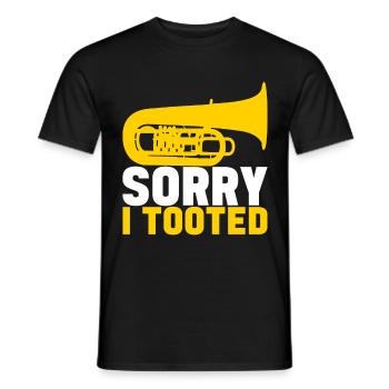 Tuba tuba player - Men's T-Shirt - black - Front - AI Model Male 178 light (178cm)