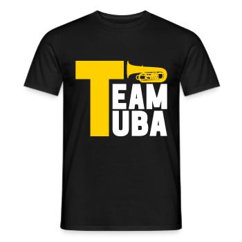 Tuba Tubist - Männer T-Shirt - Schwarz - Vorne - AI Model Male 178 light (178cm)