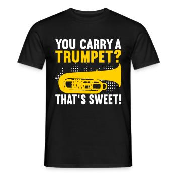 Tuba Tubist - Männer T-Shirt - Schwarz - Vorne - AI Model Male 178 light (178cm)