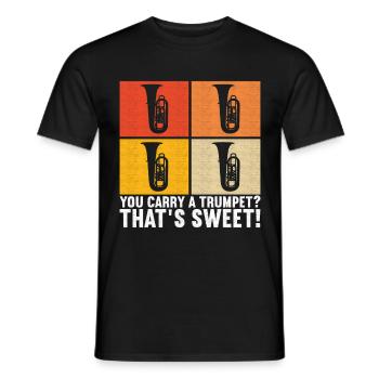Tuba Tubist - Männer T-Shirt - Schwarz - Vorne - AI Model Male 178 light (178cm)