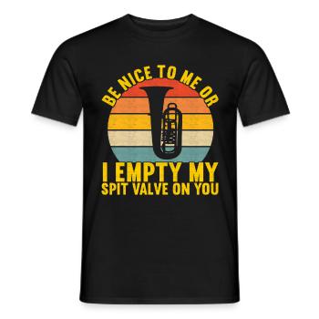 Tuba tuba player - Men's T-Shirt - black - Front - AI Model Male 178 light (178cm)