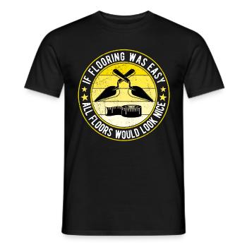 Bodenleger Fliesenleger Estrichleger - Männer T-Shirt - Schwarz - Vorne - AI Model Male 178 light (178cm)