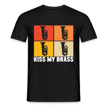 Tuba Tubist - Männer T-Shirt - Schwarz - Vorne - AI Model Male 178 light (178cm)