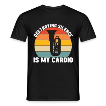 Tuba tuba player - Men's T-Shirt - black - Front - AI Model Male 178 light (178cm)