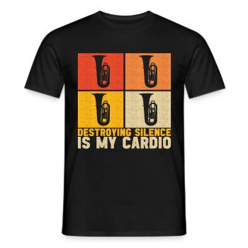 Tuba tuba player - Men's T-Shirt - black - Front - AI Model Male 178 light (178cm)