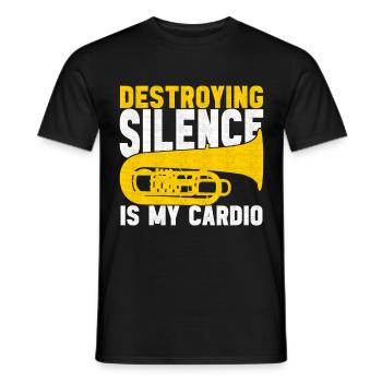 Tuba Tubist - Männer T-Shirt - Schwarz - Vorne - AI Model Male 178 light (178cm)