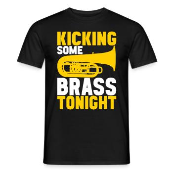 Tuba tuba player - Men's T-Shirt - black - Front - AI Model Male 178 light (178cm)