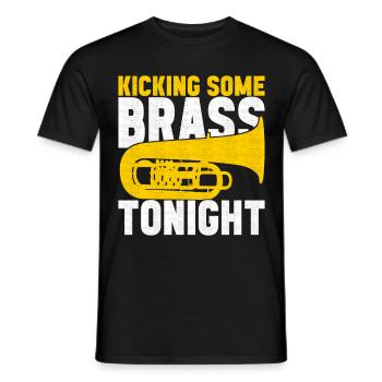 Tuba Tubist - Männer T-Shirt - Schwarz - Vorne - AI Model Male 178 light (178cm)