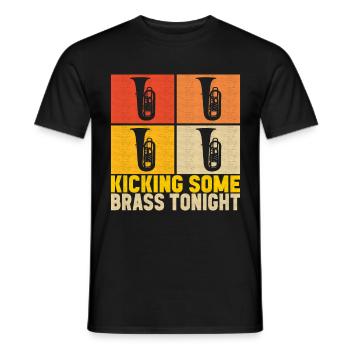 Tuba tuba player - Men's T-Shirt - black - Front - AI Model Male 178 light (178cm)