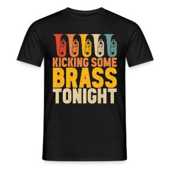 Tuba tuba player - Men's T-Shirt - black - Front - AI Model Male 178 light (178cm)