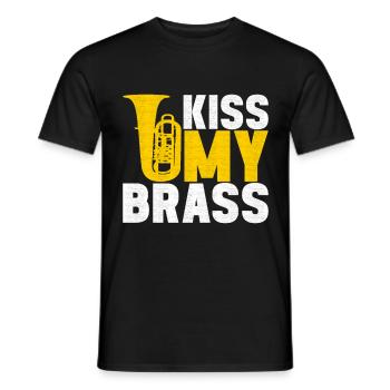 Tuba tuba player - Men's T-Shirt - black - Front - AI Model Male 178 light (178cm)
