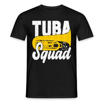 Tuba tuba player - Men's T-Shirt - black - Front - AI Model Male 178 light (178cm)