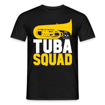 Tuba Tubist - Männer T-Shirt - Schwarz - Vorne - AI Model Male 178 light (178cm)