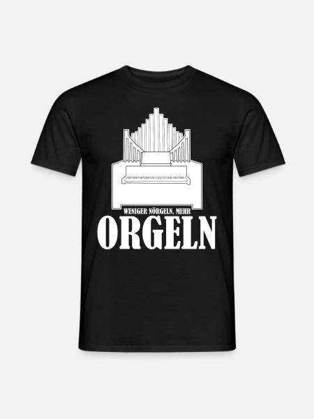 Orgel Orgelspieler Orgelbauer Organist - Männer T-Shirt - Schwarz