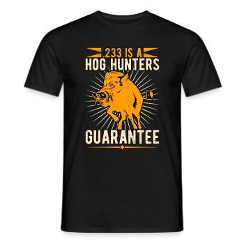 Wildschwein Wildschweinjagd Wildschweinjäger - Männer T-Shirt - Schwarz - Vorne - AI Model Male 178 light (178cm)