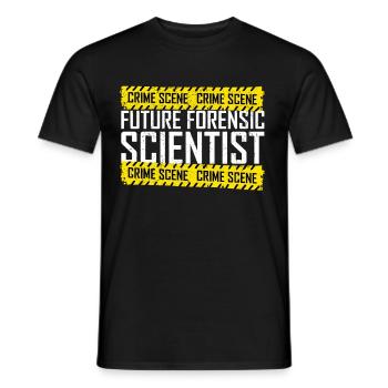 Forensics Forensic Scientist Forensic Science - Men's T-Shirt - black - Front - AI Model Male 178 light (178cm)