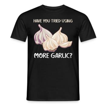 Knoblauch Knoblauchzehen - Männer T-Shirt - Schwarz - Vorne - AI Model Male 178 light (178cm)