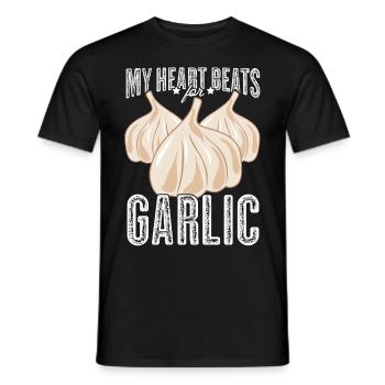 Knoblauch Kochen Knoblauchzehe - Männer T-Shirt - Schwarz - Vorne - AI Model Male 178 light (178cm)