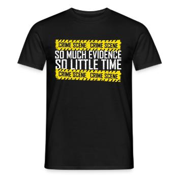 Forensics Forensic Scientist Forensic Science - Men's T-Shirt - black - Front - AI Model Male 178 light (178cm)
