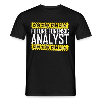 Forensics Forensic Scientist Forensic Science - Men's T-Shirt - black - Front - AI Model Male 178 light (178cm)