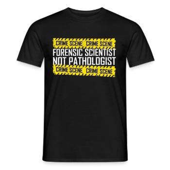 Forensics Forensic Scientist Forensic Science - Men's T-Shirt - black - Front - AI Model Male 178 light (178cm)