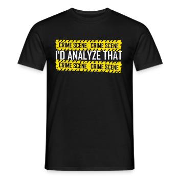 Forensics Forensic Scientist Forensic Science - Men's T-Shirt - black - Front - AI Model Male 178 light (178cm)