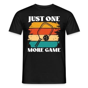 one Game Pickleball - Männer T-Shirt - Schwarz - Vorne - AI Model Male 178 light (178cm)