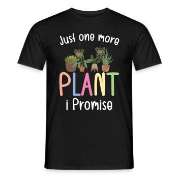 Juste une plante de plus que je promets - T-shirt homme - noir - Devant - AI Model Male 178 light (178cm)