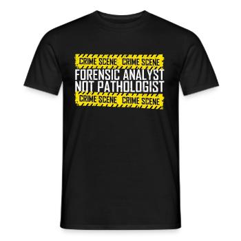 Forensics Forensic Scientist Forensic Science - Men's T-Shirt - black - Front - AI Model Male 178 light (178cm)