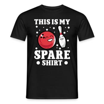Ceci est ma chemise de rechange - T-shirt homme - noir - Devant - AI Model Male 178 light (178cm)