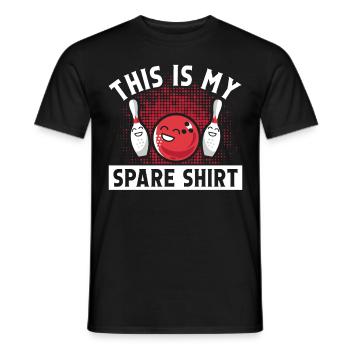 Ceci est ma chemise de rechange - T-shirt homme - noir - Devant - AI Model Male 178 light (178cm)