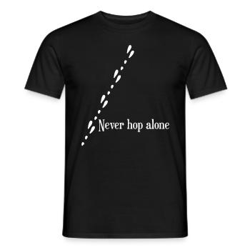 Rabbit Rabbit Rabbit Paw Rabbit - Men's T-Shirt - black - Front - AI Model Male 178 light (178cm)