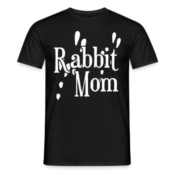 Rabbit Mama Rabbit Rabbit Paw Rabbit - Men's T-Shirt - black - Front - AI Model Male 178 light (178cm)