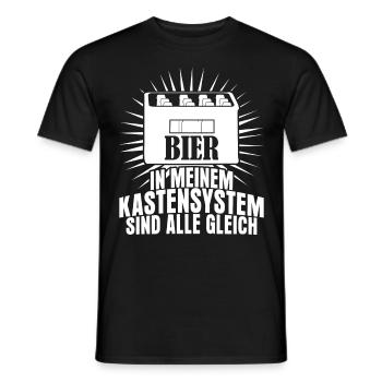 Bier Spruch Bierkiste Bierbrauer - Männer T-Shirt - Schwarz - Vorne - AI Model Male 178 light (178cm)