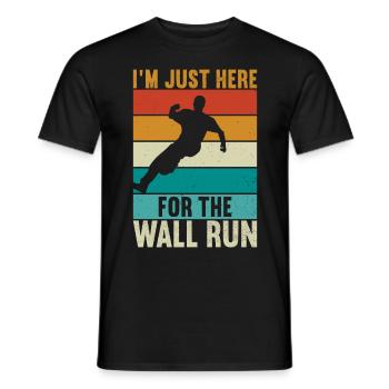 Parkour Freerunning - T-shirt homme - noir - Devant - AI Model Male 178 light (178cm)
